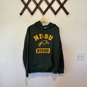 Colosseum Dark Green and Gold NDSU Bison Hoodie